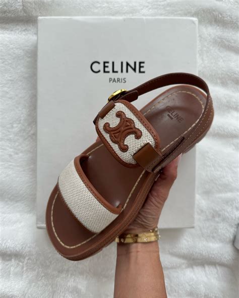 celine brown sandal|celine sandals.